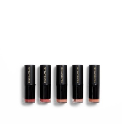 Revolution Pro Lippenstift Sammlung 5er Pack Rouge Akt 5 Stück (1er Pack), Nude 