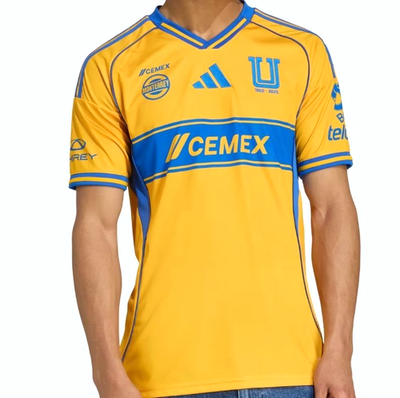 NEW MEN'S ADIDAS TIGRES AUTHENTIC UANL SOCCER JERSEY~ SIZE LARGE