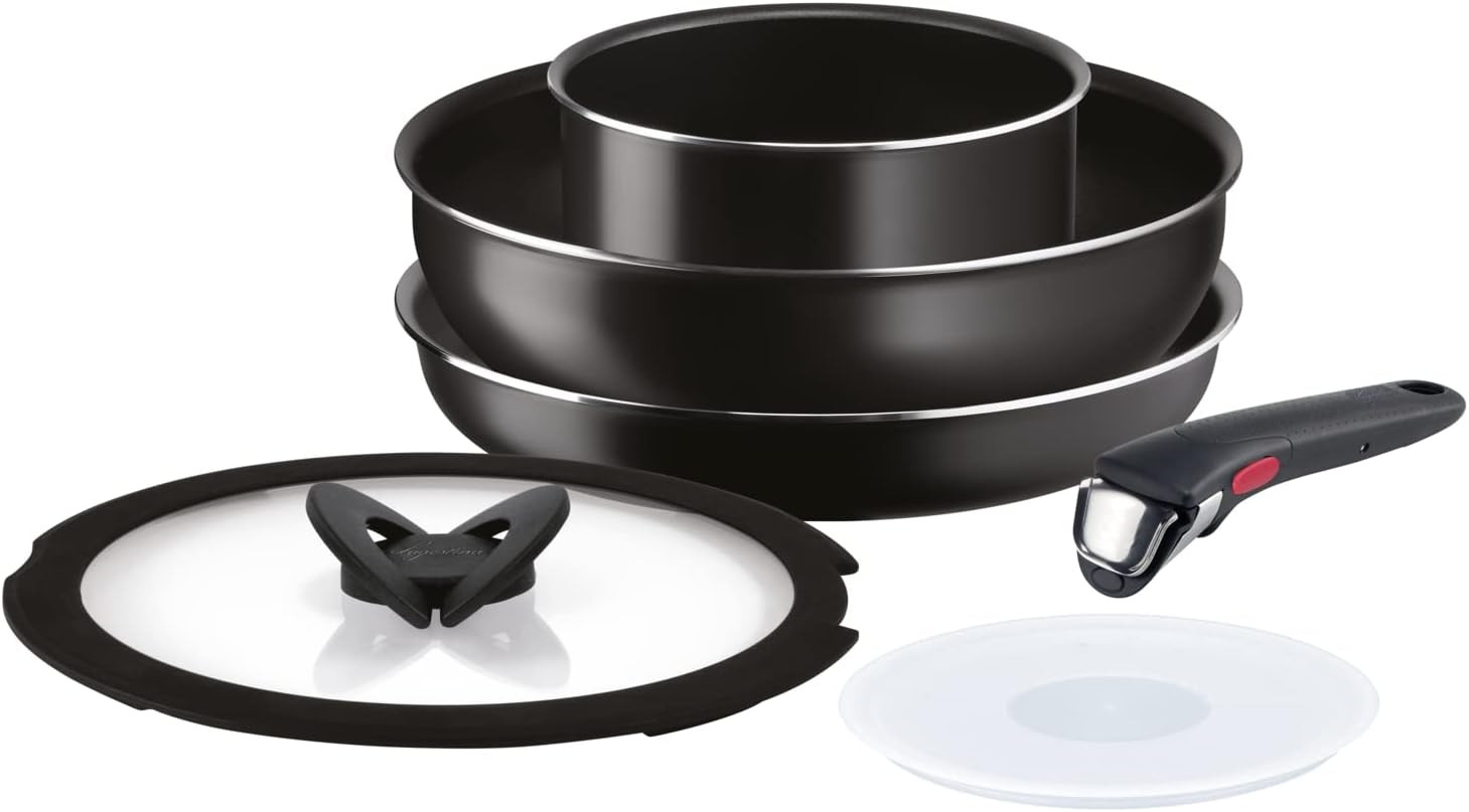 Lagostina Ingenio Essential Plus Set Pentole Gas Alluminio Antiaderente