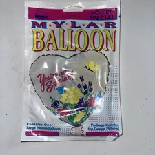 Vtg Anagram Large Mylar Helium Balloon You're Special Friend Romantic New 90s