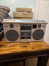 VINTAGE PANASONIC RX-5050 BOOMBOX GHETTO BLASTER RADIO/TAPE  Parts Or Repair