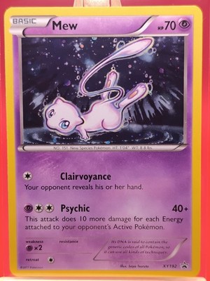 ポケモンカードゲーム Y&M Mew XY192 X & Y Cosmos Holo Ultra Rare Black Star Promo Pokemon
