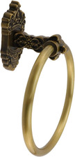 Antique Bronze Towel Ring, Lightweight Metal Vintage Style