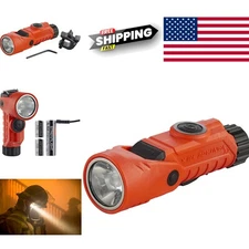 Lightweight Firefighter Flashlight with 170 Meter Beam and Quick Release Bracket