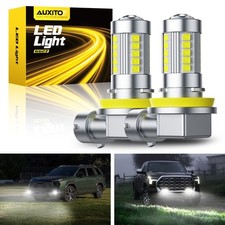Auxito H8 H11 Led Fog Light Bulbs 6500k White Driving Drl Lamp 50000lm 1-10set