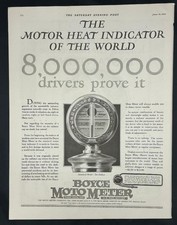 Magazine Ad - 1926 - Boyce Moto Meter - Moto Meter Co. Long Island Ny