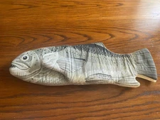 Boston Warehouse Salmon Fish Decorative Oven Mitt VINTAGE 1992 Grilling