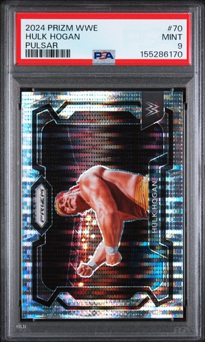 2024 Prizm WWE Hulk Hogan #70 Pulsar Prizm /499 PSA 9