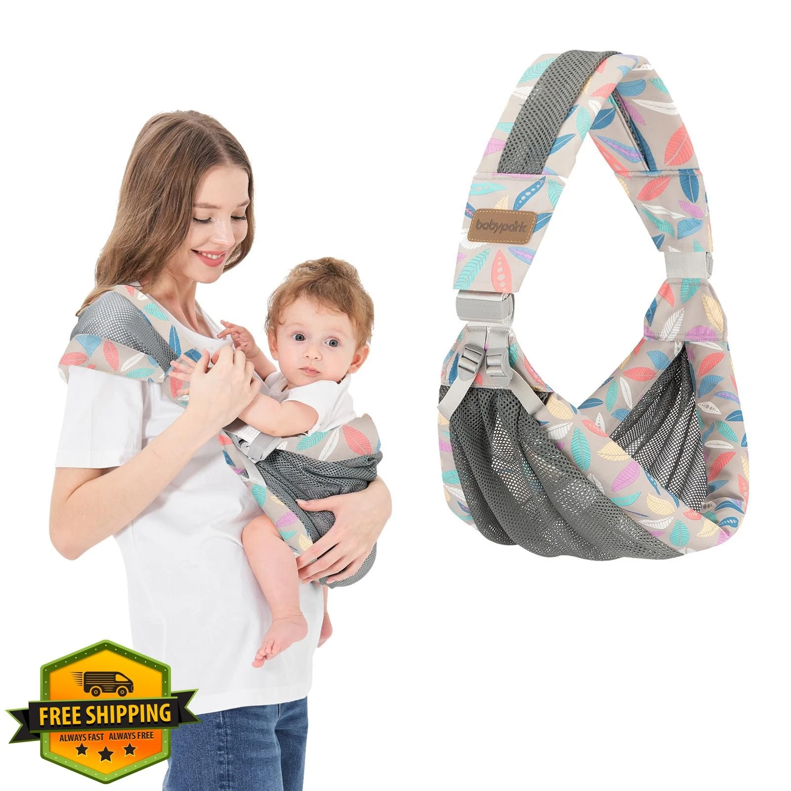 IULONEE Blue Baby Wrap Carrier
