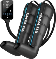 FIT KING Cordless Recovery System, Pro Air Compression Massager, (Large)