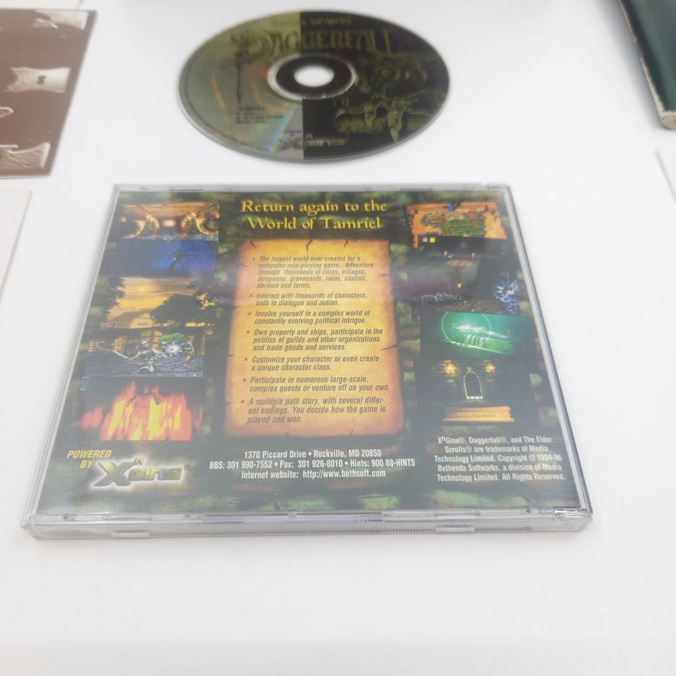 Elder Scrolls Chapter 2 Daggerfall (PC CD Rom) Complete Big Box Game + Inserts - Image 2 of 4