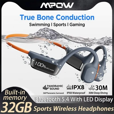 MARKENLOS Bluetooth 5.4 Kopfhörer Knochenschall Open Ear Sport Headset Bone Conduction