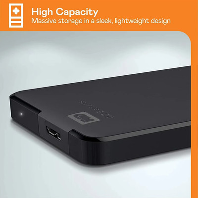 WD 2TB Elements Portable Externe Festplatte, USB 3.0 Portable External Storage