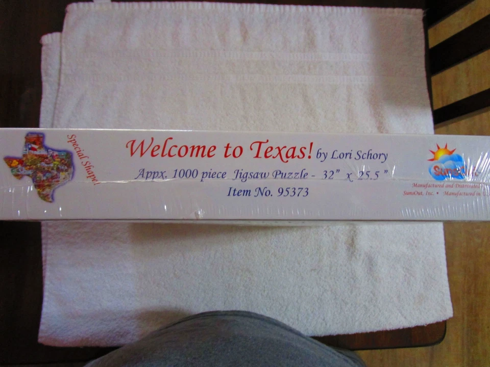 Welcome to Texas Shaped 1000 Piece Jigsaw Puzzle (SunsOut) - Image 4 of 4