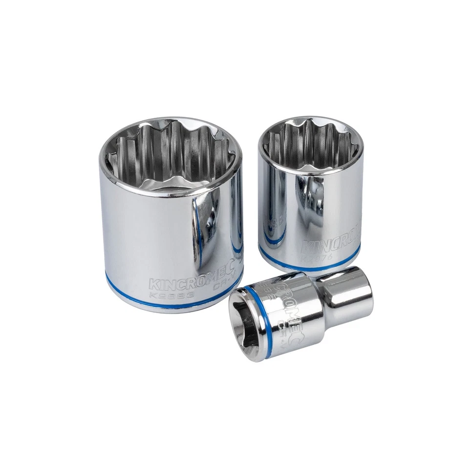 KINCROME 1/2" Drive Metric 12 Points Double Hex Sockets Size 8mm - 36mm - image 2 of 4