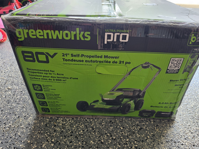 #ad Greenworks 80V Pro 21in Cordless Brushless Self Propelled RWD Mower Battery $450.00