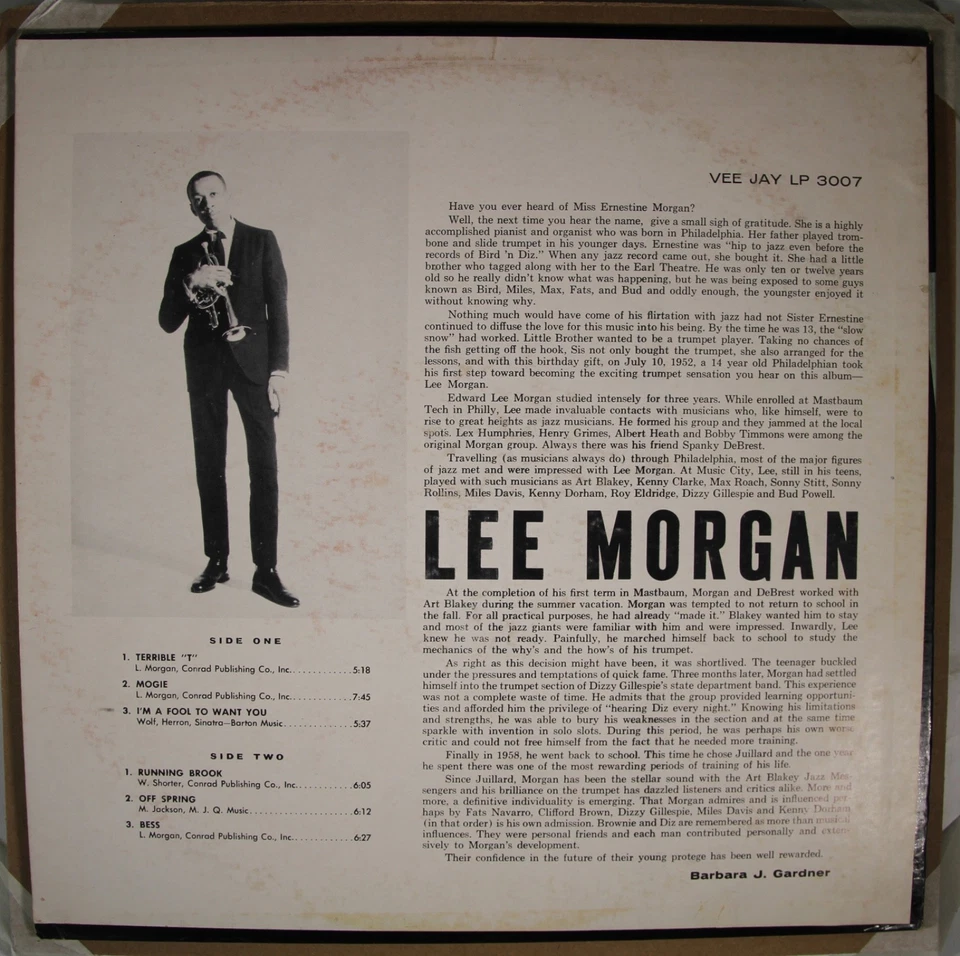 Lee Morgan - Here's Lee Morgan - VEE-JAY 3007 M-/M- MONO - Image 2 of 4