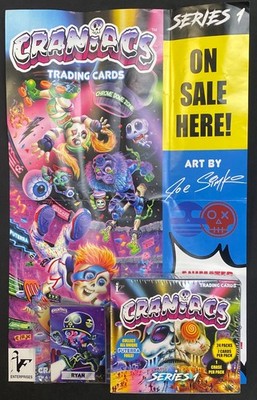 2024 CRAINIACS SERIES 1 TRADING CARDS FACTORY SEALED HOBBY BOX + PACK POSTER