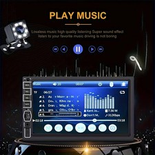 Bileeko 7" HD Car Stereo Radio 2 Din MP5 Multimedia Player Backup Camera FM
