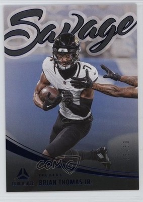2025 Panini Luminance Savage Blue /50 Brian Thomas Jr #2 1n3s