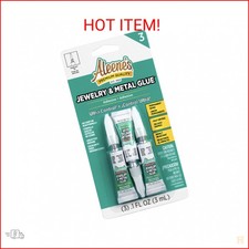 Aleene's Jewelry  Metal Glue, 0.1 oz 3-Pack - Instant Adhesive, Permanent Bond,