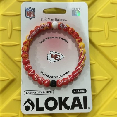 X-Large KANSAS CITY CHIEFS *LOKAI BRACELET WATER FROM MT. EVEREST - Image 1 of 4