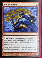 MTG 1X Rite of Flame X1 Coldsnap Magic - NM