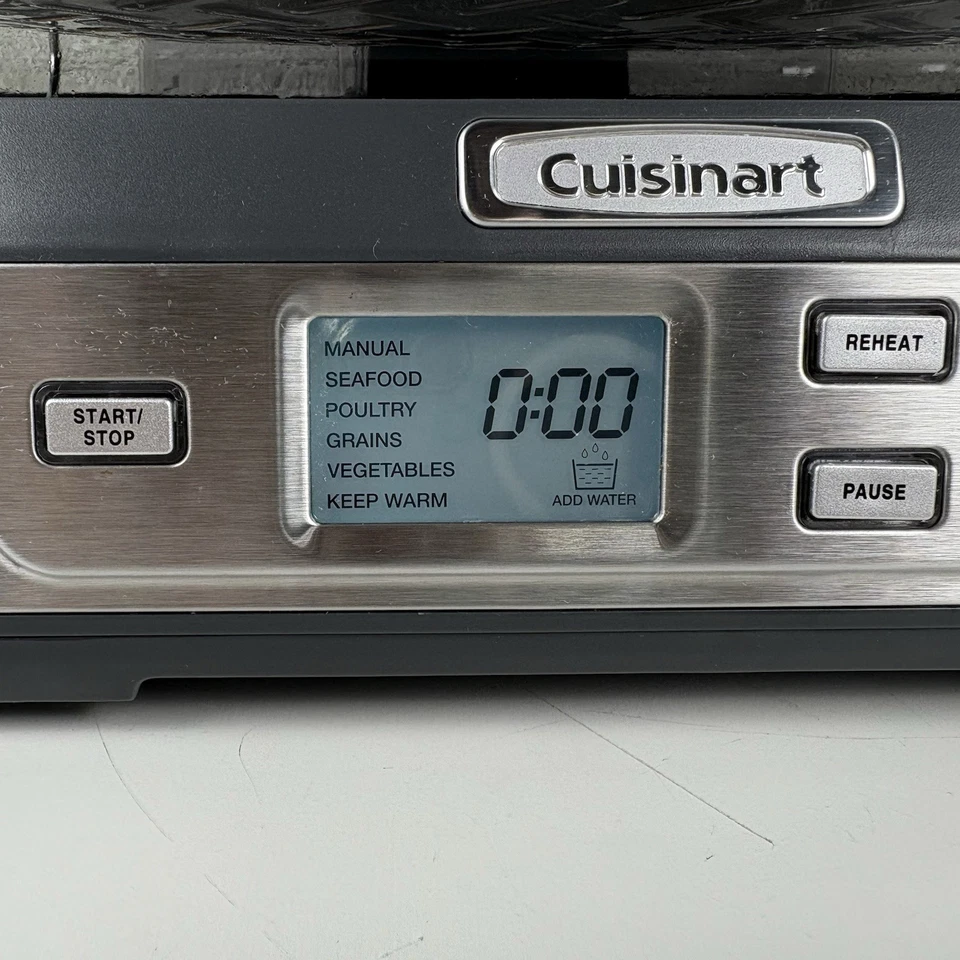 Cuisinart STM-1000 Cook Fresh Digital Glass Steamer Stainless Steel Tested - Image 2 of 4