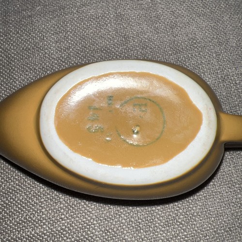 Vintage Hall China Creamer Gravy Boat Syrup Brown Color Restaurant Ware - Picture 2 of 2