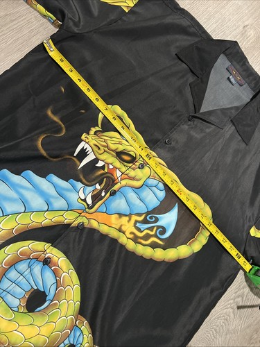 Vintage Y2K JNCO Jeans X L.A. Beat Cobra Short Sleeve Large Button Up Shirt Rare - Picture 6 of 13