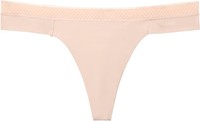Calvin Klein Damen String Thong UnterwäSche, Beige (Beechwood), S
