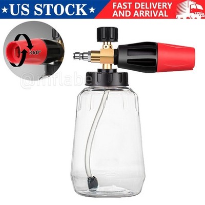 Snow Foam Lance Cannon Soap Bottle Sprayer For Pressure Washer Gun Jet Car Wash