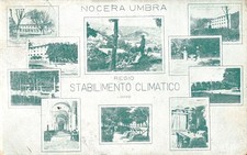 dt273 cartolina nocera umbra multivedutine 1911 provincia di perugia