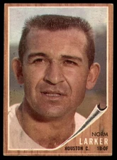 1962 Topps #23 Norm Larker Very Good        ID:169358