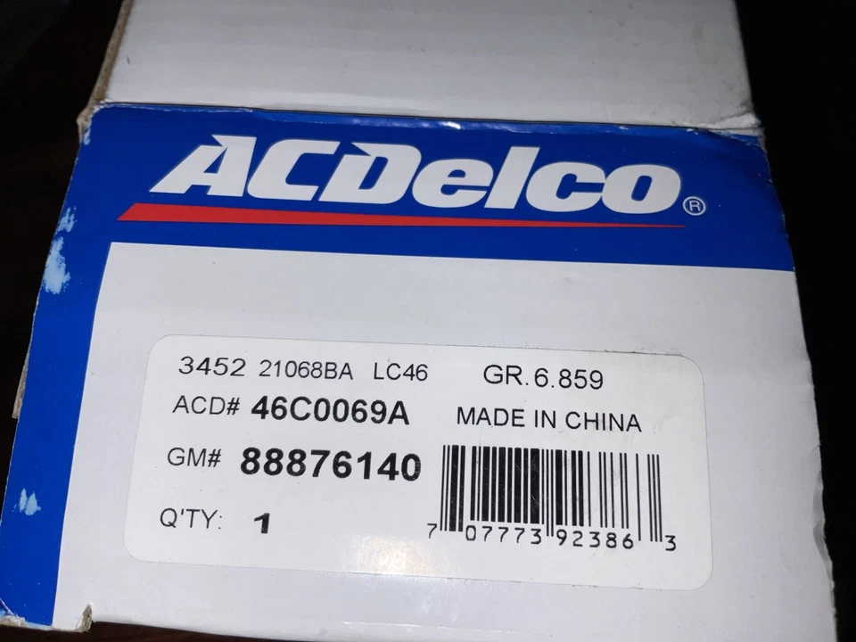 46C0069A AC Delco Pitman Brazo Nuevo Chevy Avalanche, Express Van, Suburban, 1500 Foto 4 de 4