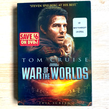 War of The Worlds 2005 DVD Movie Full Screen Sci-Fi Action Tom Cruise Spielberg
