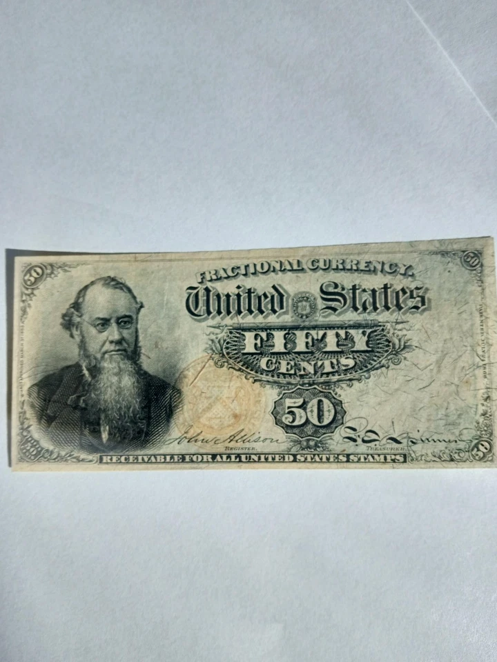 US Fractional Currency , 50c Stanton, Forth Issue, Fr-1376 - Image 2 of 4