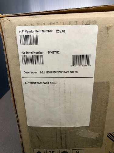 Dell 16GB Precision Tower 3420 SFF C3VXG With Mouse and Cable - Picture 7 of 7