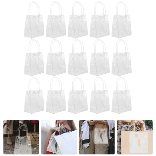 Bolso de mano de PVC transparente 24 piezas con asas Favor - Imagen 4 de 12