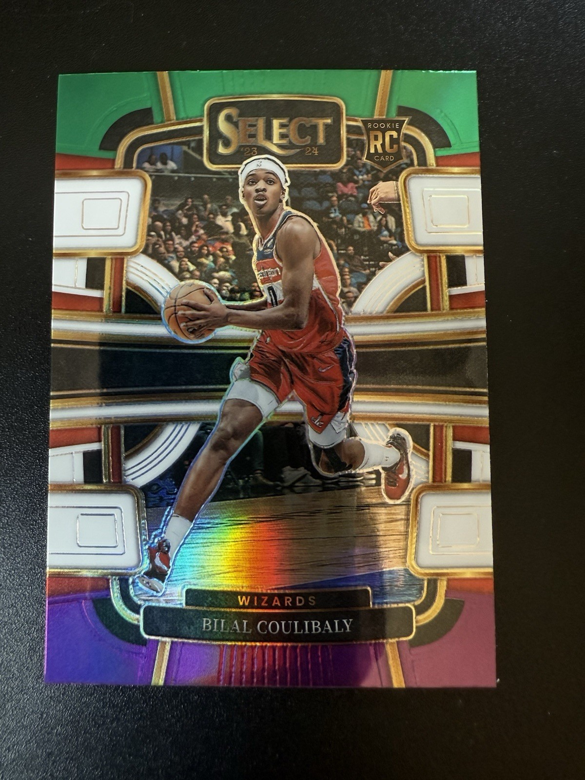 2023-24 Panini Select Bilal Coulibaly Rookie Green White Purple Concourse #97