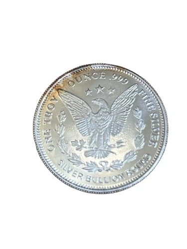 Proof Morgan Dollar Design 1 oz .999 Fine Silver Round One Troy Ounce