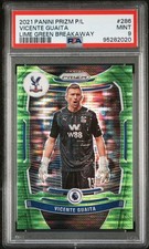2021 Premier League Vicente Guaita Breakaway Lime Green /5 PSA 9 Crystal Palace