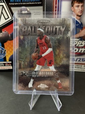 2025-26 Topps Chrome Ball Of Duty Bam Adebayo Miami Heat