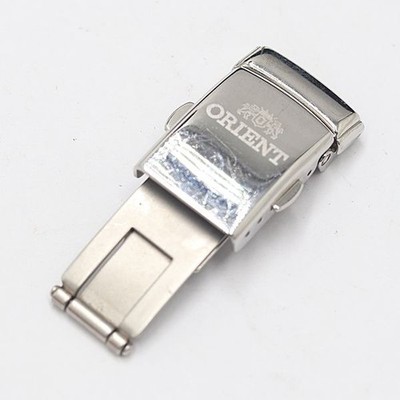 ORIENT Genuine Clasp Men's Wrist Watch Band Bracelet Parts Silver Color 20mm