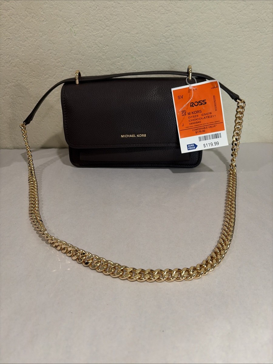Michael Kors Shoulder Bag Claire, Chocolate MK | eBay