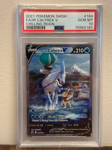 Ice Rider Calyrex V graded PSA 10 for sale on eBay