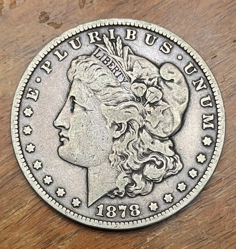 1878 CC Morgan Dollar, VG-F, Early Silver, Key Date, $1