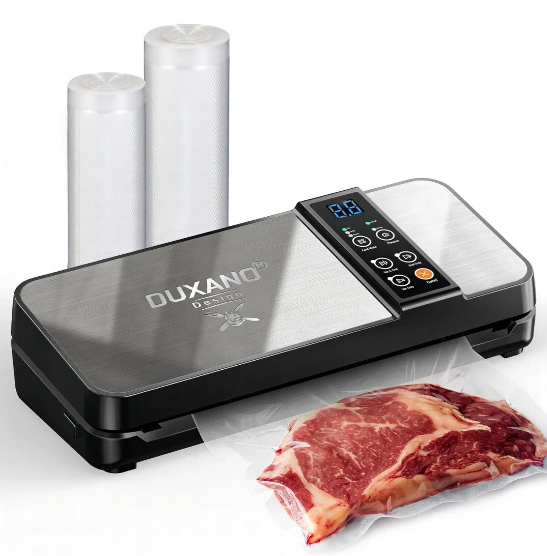 DUXANO Vacuum Sealer Machine 98kPa Powerful Pro Vacuum Food Sealer
