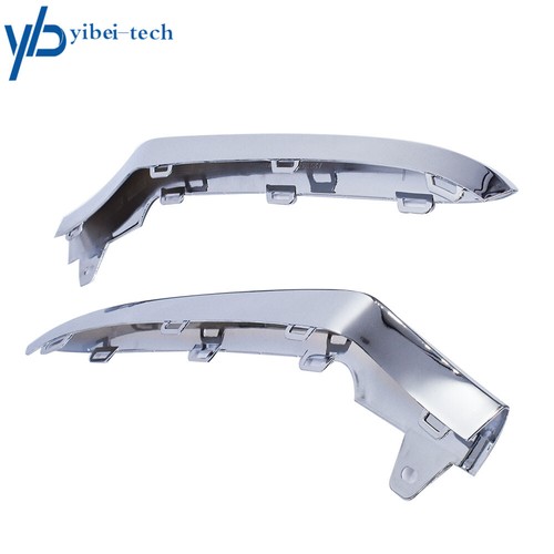 Front Bumper Chrome Trim Molding For Mercedes W212 E350 14-16 1 PAIR L&R - Picture 2 of 7