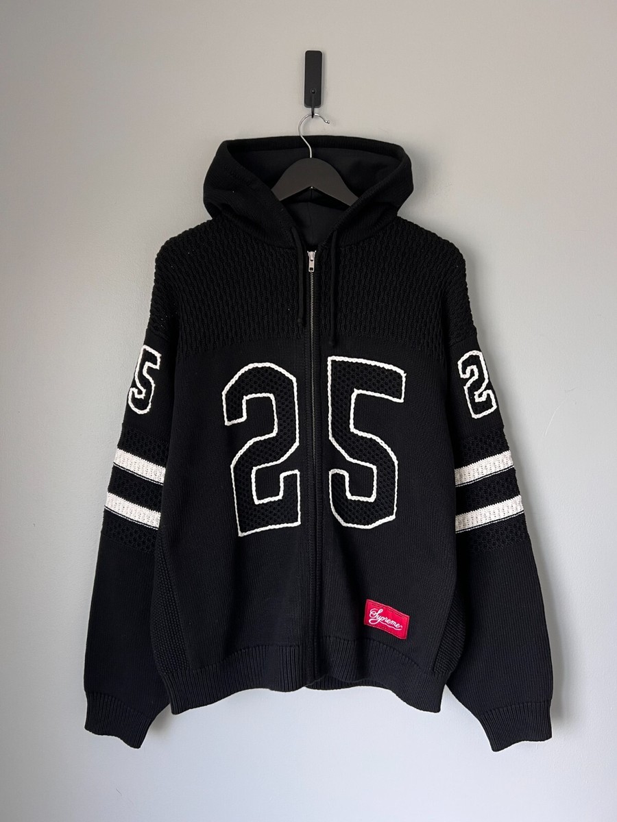 Supreme Sport Zip Up Hooded Sweater - Size Large - Black - NEW | eBay